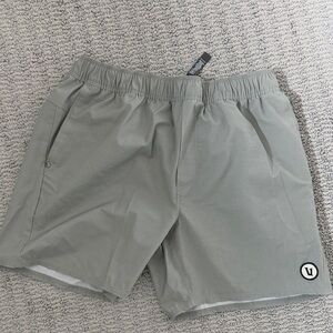 Vuori Men's Light Gray Athletic Shorts